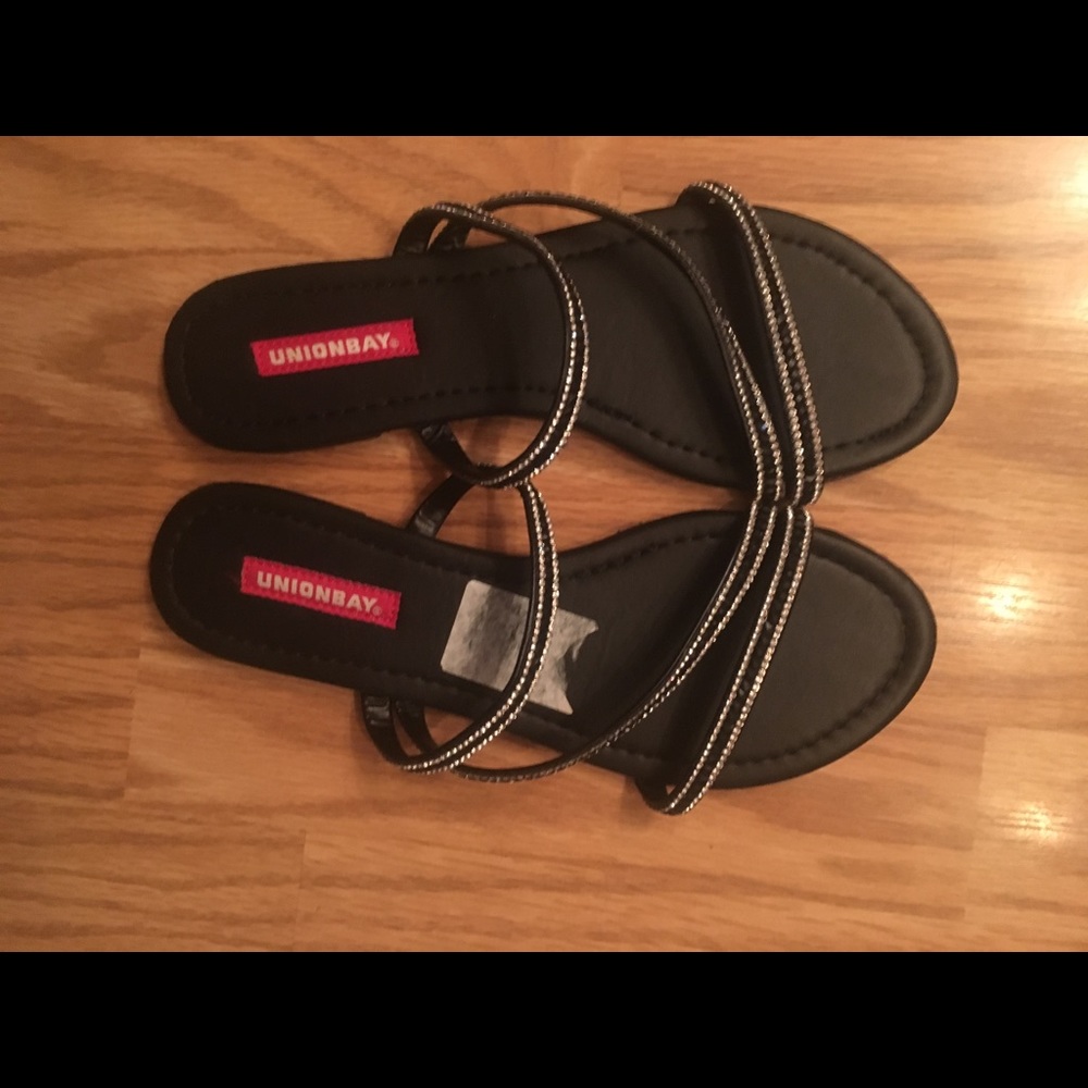 Black strappy sandals